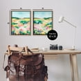 thumbnail image 4 of Stupell Industries Modern Country Meadow Landscape Painting Brown Floater Framed Canvas Art Print Wall Art, 17 x 21, Set of 2, 4 of 10