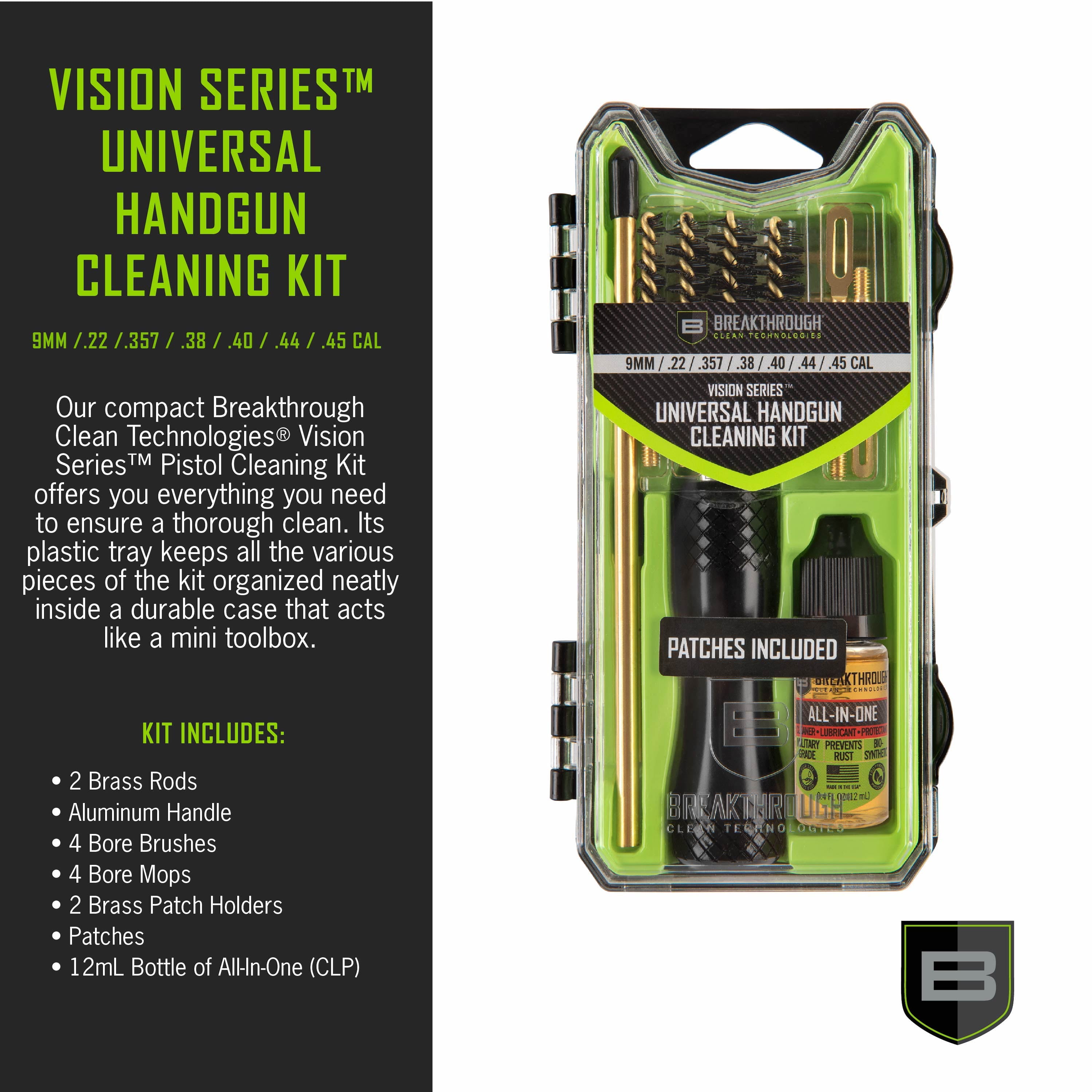 Breakthrough Clean Technologies Universal Handgun Cleaning Kit