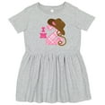 thumbnail image 3 of Inktastic 2nd Birthday 2 Year Old Cowgirl Hat Girls Toddler Dress, 3 of 5