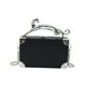 thumbnail image 3 of Bolso de mano Yinane para mujer con correa de cadena desmontable negro, 3 of 8