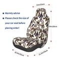 thumbnail image 3 of Wukai Dreamcatcher Full Set Car Seat Covers with Soft Padding Universal Auto Front Seats Protector and Cushion Mat, 3 of 5