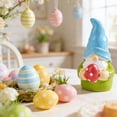 thumbnail image 6 of Whimsical Easter Gnome Figurine with Mushroom Cap Hat, Miniature Resin Garden Decor for Potted Plants, Tabletop Display Ornament for Spring Home Decor, DIY Fairy Garden Accessory, 6 of 6
