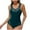Navy, variant on Bigersell Mesh One-Piece Bathing Suit for Women High Cut 1 Piece Swimsuit Solid Modest One-Piece Swimsuits Beach Vacation Swimwear, Style SW-40, Green, L