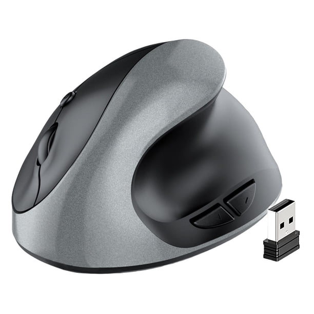 Ratón vertical inalámbrico Baoblaze Ratón ergonómico para juegos Ratón USB Ajustable DPI