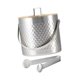 thumbnail image 5 of Cubo de hielo portátil con tapa y pinzas para enfriar bebidas para barbacoas 3 L Plata, 5 of 9