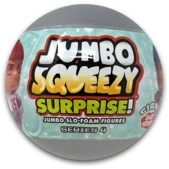 NFL JUMBO Squeezy Surprise! Series 4 Football Mystery Pack (1 RANDOM Slo Foam Figure)