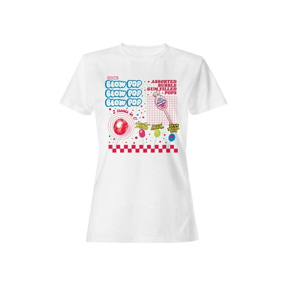 Officially Licensed Blow Pop Bubble Gum Lollipop Assortment Women's T-shirt