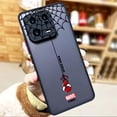 thumbnail image 3 of Funda mate para Xiaomi 13 12 12S 12T 11 11T 10 10T 10S 8 6X 5X PRO LITE 5G Funda Shell dibujos animados Marvel Spider-Man Spider Web, 3 of 5