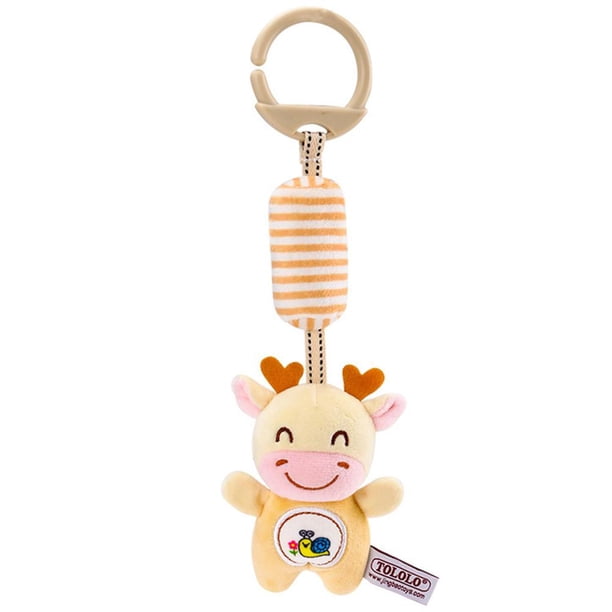 Cochecito De Juguete De Felpa Para Bebé Recién Nacido, Sonajeros Móviles, Campana Colgante De Animales De Dibujos Animados, Juguetes Educativos Para Bebés seitruly FN007114-04