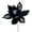 Black, variant on Vickerman 17" Artificial Lime Poinsettia Christmas Stem,12" Flower, 3 per bag