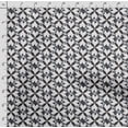 thumbnail image 4 of Soimoi Floral Art Printed, Cotton Satin Spandex, Sewing Fabric by The Yard 54 Inch Wide, Decorative Fabric for Dresses and Home Accents, Black & White, 4 of 5
