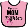 thumbnail image 3 of Inktastic Breast Cancer Awareness My Mom is a Fighter Boys or Girls Baby Bib, 3 of 4