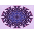 thumbnail image 1 of Ahgly Company Machine Washable Indoor Rectangle Transitional Mauve Purple Area Rugs, 3' x 5', 1 of 7