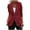 Wine, variant on ZVNAΖH 2 Button Blazer Jackets for Women Lightweight Slim Fit Jackets with Padded Shoulder for Business Casual