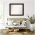 thumbnail image 4 of Amanti Art Custom Framed Wall and Bathroom Mirror (35.25 x 41.25 in.), Coffee Bean Brown Frame, 4 of 7