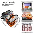 thumbnail image 3 of Brain Double Layered Insulated and Refrigerated Lunch Bag with Two Compartments, Large Capacity, and Hand Carry - 7.1x11.4x16.1 inches, 3 of 6
