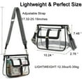 thumbnail image 3 of LOXOMU Clear Purses For Women Stadium, Clear Crossbody Bag Stadium Approved, Transparent Clear Shoulder Concert Bag, 3 of 6