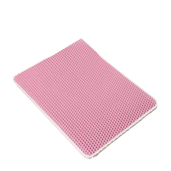 Xingzhi Plastic Safe And Non-toxic Double Layer Cat Litter Mat Pet Cat Litter Mat Litter Tray Mat Pink