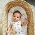 thumbnail image 4 of Plushii Bassinet Sheets for Baby Boys Girls 4 Pack, 33" x 18" Soft Bassinet Fitted Sheet, Bedside Sleeper Bassinet Sheets Fit for Oval Rectangle and Hourglass Bassinet Mattress (Rainbow), 4 of 5