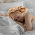 thumbnail image 6 of ifundom Satin Lining Sleeping Hat 2 Pack Soft Comfortable for Friction Reduction and Hair, 6 of 6