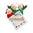 thumbnail image 5 of Personalized Family of 3 Christmas Ornament 2024 - Family Playing Board Games Ornament for Xmas Tree, 5 of 10