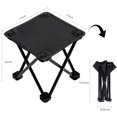 thumbnail image 3 of Taburete plegable portátil, sillas plegables para acampar, pequeño al aire libre para adultos, senderismo, pesca, playa Namotu WMZY-960, 3 of 6