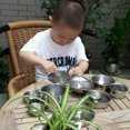 thumbnail image 3 of Utensilios de cocina de acero inoxidable para niños Enpei, juguetes de cocina para bebés, muñecas para cocinar y cocinar, casa de juegos para niñas, traje, 3 of 5
