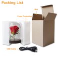 thumbnail image 5 of RisingPro Rose Beauty LED Light Up Light Enchanted Flower Glass Dome Wedding Party Gift, 5 of 5