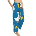 thumbnail image 2 of Sigee Cartoon Goose Print Women's Soft Pajama Pants - Breathable and Comfortable Lounge Sleep Bottoms with Elastic Waistband and Pockets-Medium, 2 of 9