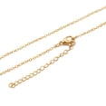 thumbnail image 2 of AHKNORMAILCUI 5 Pcs/lot Chaîne en Acier Inoxydable 1 1.5 2mm Rolo Collier Chaîne en Or 40 45 50 60CM Long Collier Fermoir Homard, 2 of 5