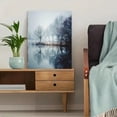 thumbnail image 5 of Misty Winter Trees Reflection Canvas Wall Art for Living Room Bedroom Dining Room Office Hallway Hotel Lobby Cafe, 5 of 8