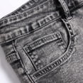 thumbnail image 6 of Luwomo Men's Jeans Retro Embroidered Slim High Waist Straight Leg Trousers Streetwear Male Denim Pants, 6 of 8