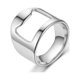 thumbnail image 2 of Anillo abridor de botellas de plata de 10 piezas para hombres, barra, anillo versátil de acero inoxidable para fiesta(22mm), 2 of 5