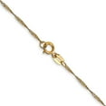 thumbnail image 3 of 14K Yellow Gold Singapore Chain Styles Necklace 16 inch Carded 1 mm with Spring Ring Clasp, 3 of 4