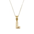 thumbnail image 1 of Collar con dije de oro laminado letra brillos L, 1 of 6