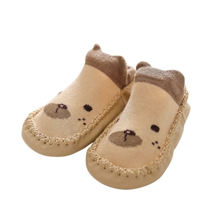 Baby Shoes Girl Formal Cartoon The Floor Socks First Walking Shoes Non- Shoes Boys  Sneakers Size 0 Months-6 Months