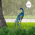 thumbnail image 3 of Teresa's Collections 22.44''H Peacock Decor Garden Sculptures & Statues for Outdoor Decor Sturdy Metal Yard Art Bird Lawn Ornament for Party Patio Garden Decor, 3 of 13