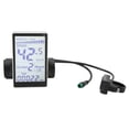 thumbnail image 2 of Medidor LCD para bicicleta eléctrica, 5 pines, 24V, 36V, 48V, 60V, Universal, pantalla de Panel LCD M5 para bicicletas eléctricas de 31,8 y 22,2mm, 2 of 12