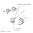 thumbnail image 1 of Juego De Joyas De Circón De Oro De 18 Quilates , Collar De Plata Esterlina Para Damas , Navidad , Día De San Valentín, 1 of 3