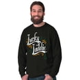 thumbnail image 3 of Irish Lucky Laddie St Patricks Day Men's Long Sleeve Tee T Shirt Brisco Brands L, 3 of 5