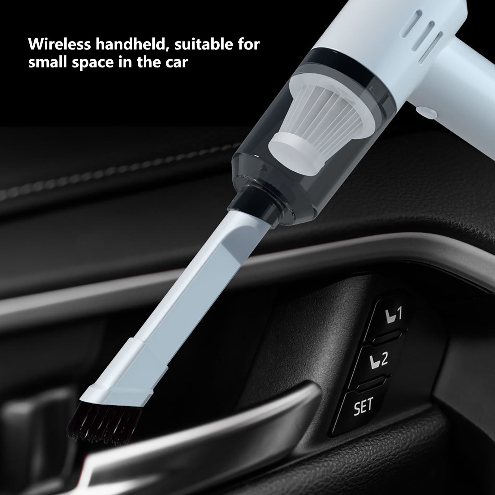 ZToonmas Car Vacuum Portable Cordless, 120W / 9000Pa Handheld Vacuum Cordless, Rechargeable Washable Hepa Filter, for Car, House Use, Pet Hair