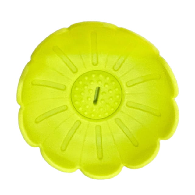 Porta paletas de silicona lavable y reutilizable, recogedor de goteo para fiestas y regalos en casa. Amarillo