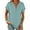 #1 Mint, variant on VDJ Womens Tops Fashion Short Sleeve Summer Button V Neck Shirts Loose Cute Coral Tunic Blouses for Ladies Size L