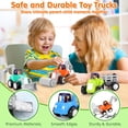 thumbnail image 5 of ORWINE Coches de juguete para niño de 1 año, camiones de juguete de inercia, juguetes educativos tempranos para niños de 12 a 18 meses, coches Push and Go regalos para niños de 1 año, vehículos de con, 5 of 5