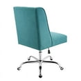 thumbnail image 3 of Linon Chaise de Bureau Pivotante Rembourrée en Bleu Sirène, 3 of 14