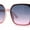 Pink - Black Pink, variant on Womens Diva Rectangle Designer Butterfly Fashion Sunglasses Pink - Black Pink