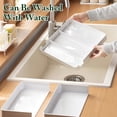 thumbnail image 4 of FT Hita Expandable Kitchen Cutlery Drawer Organizer, Adjustable Plastic Storage Tray, Multi-Purpose Storage for Kitchen Utensils, Office Stationery & Makeup Brushes, White, 4 of 5