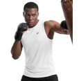 thumbnail image 6 of NY Threads 3 Pack Breathable Mesh Mens Tank Top Workout Muscle Shirts for Running, X-Large, Black/Light Grey/White, 6 of 7