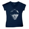 thumbnail image 5 of Moe The Three Stooges Women's V-Neck T-shirt Wise Guys Curly Larry Shemp Classic Retro American TV Slapstick 3 Legends Tee, 5 of 7