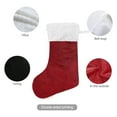 thumbnail image 3 of Haosy Christmas Stockings for Christmas Tree Fireplace Family Holiday Party 18 inch Red Elegant Spiral, 3 of 8